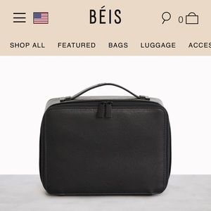 Beis Cosmetic Case Black *NWT*